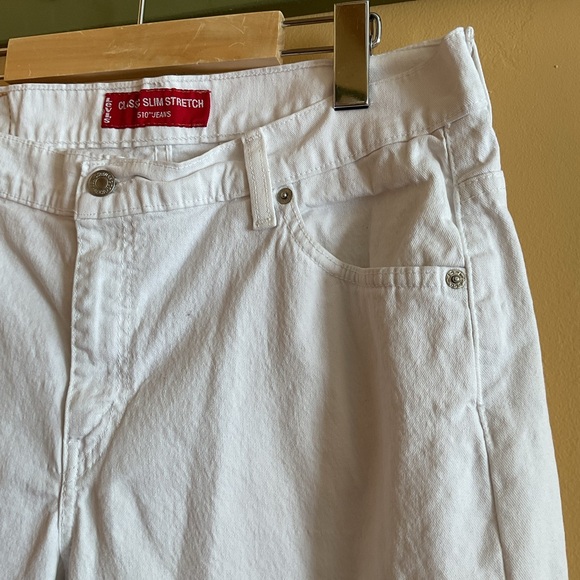 Levi's 510 Women’s Slim Stretch White Jeans Size 14 - Picture 4 of 8